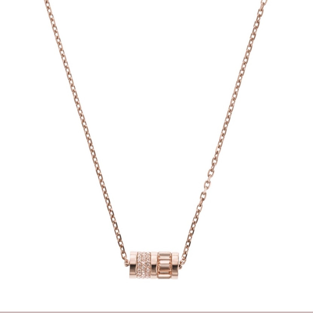Michael Kors rose gold necklace